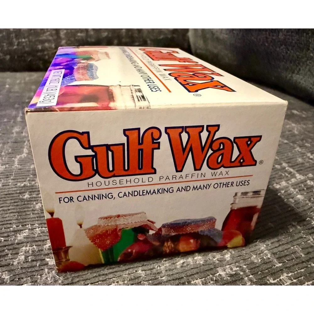 Gulf Wax Household Paraffin Wax 1lb 16oz White New Canning Candlemaking DIY